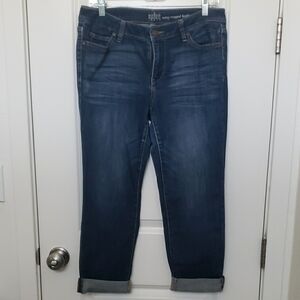 New York & Company Blue Boyfriend Jeans Relaxed Fit
